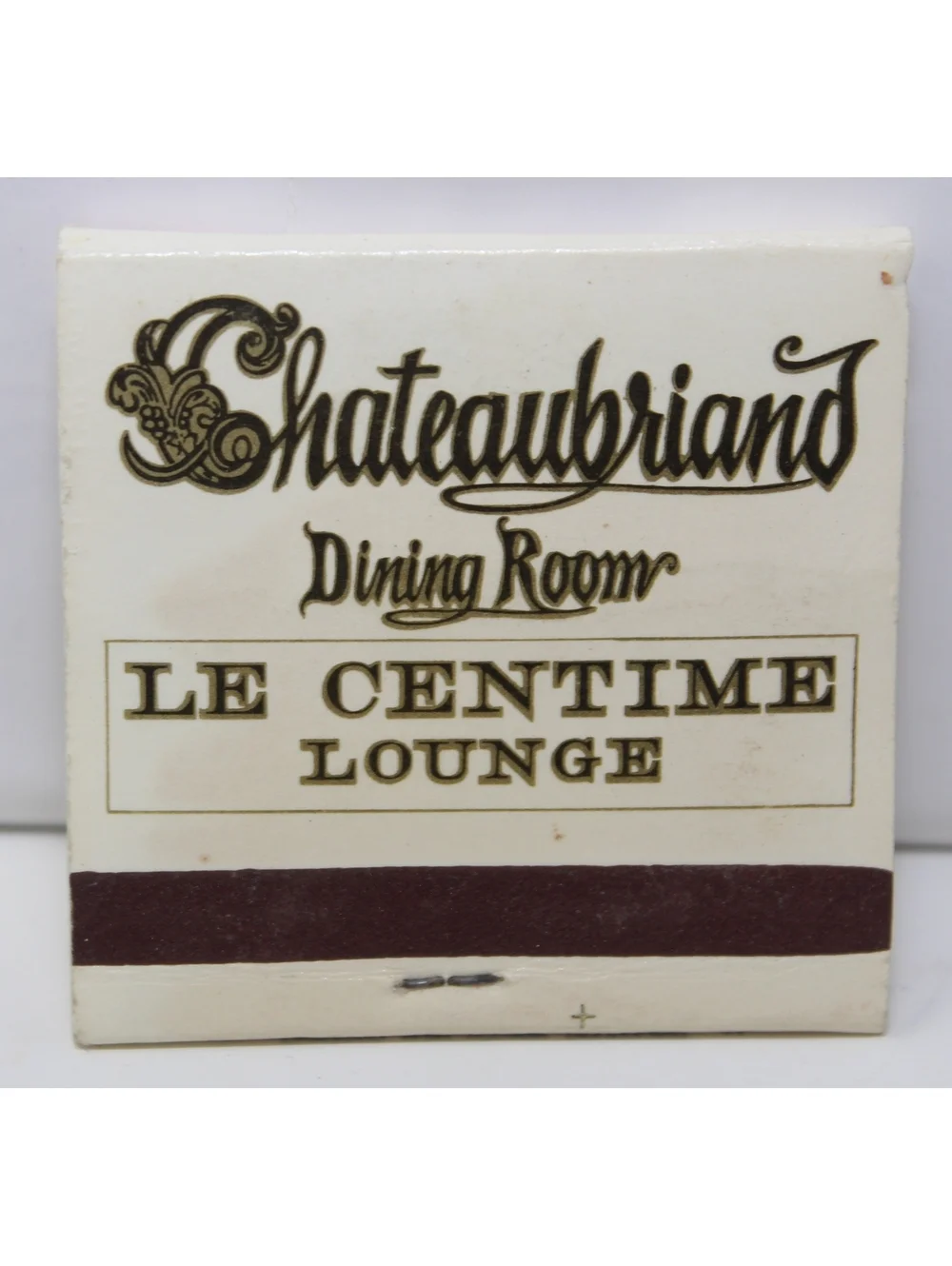 Vintage Matchbook Le Pavillon Hotel Chateaubriand Dining Room New Orleans